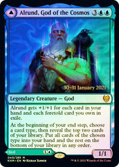 Alrund, God of the Cosmos // Hakka, Whispering Raven [Kaldheim Prerelease Promos] | Dragon's Lair Comics and Fantasy Houston TX