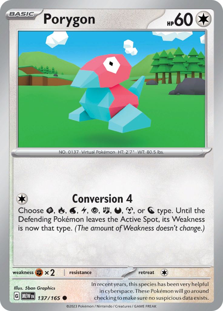 Porygon (137/165) [Scarlet & Violet: 151] | Dragon's Lair Comics and Fantasy Houston TX