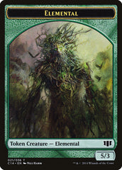 Elemental // Beast (019/036) Double-Sided Token [Commander 2014 Tokens] | Dragon's Lair Comics and Fantasy Houston TX