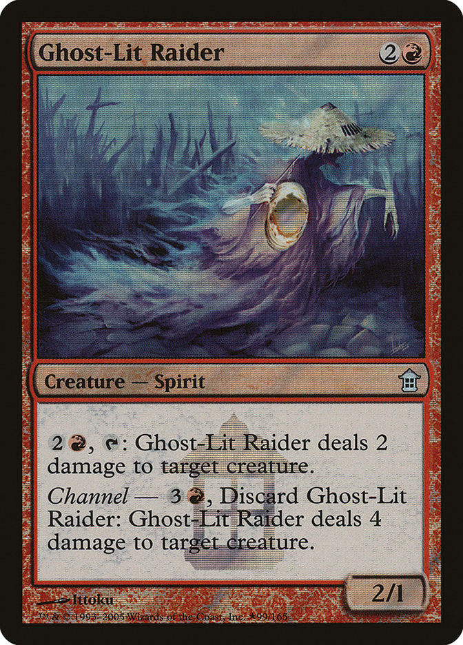 Ghost-Lit Raider [Saviors of Kamigawa Promos] | Dragon's Lair Comics and Fantasy Houston TX