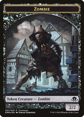 Zombie // Zombie Double-Sided Token [Eldritch Moon Prerelease Promos] | Dragon's Lair Comics and Fantasy Houston TX