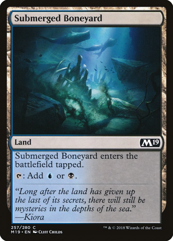 Submerged Boneyard [Core Set 2019] | Dragon's Lair Comics and Fantasy Houston TX