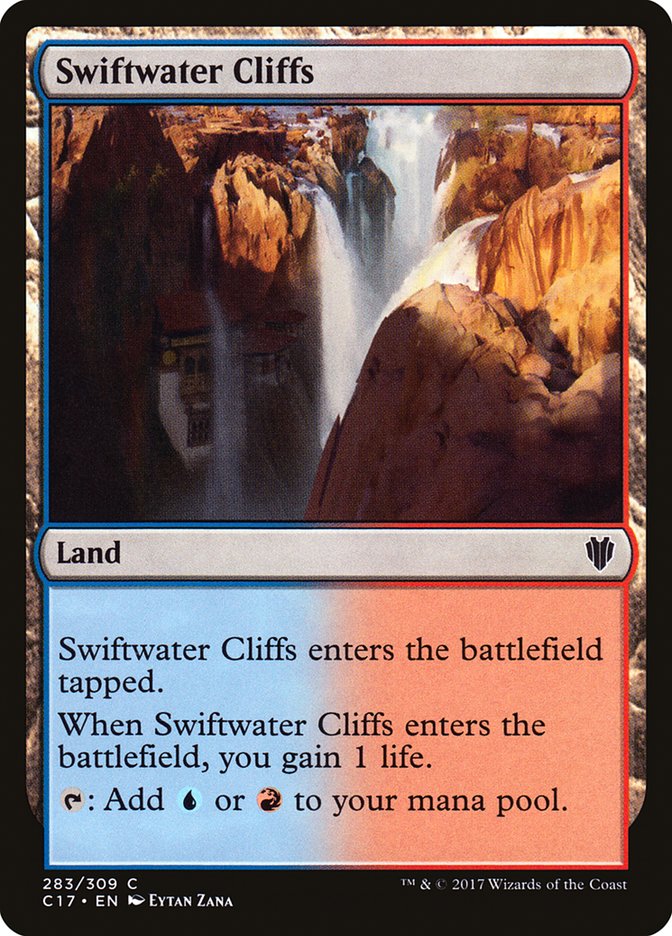 Swiftwater Cliffs [Commander 2017] | Dragon's Lair Comics and Fantasy Houston TX