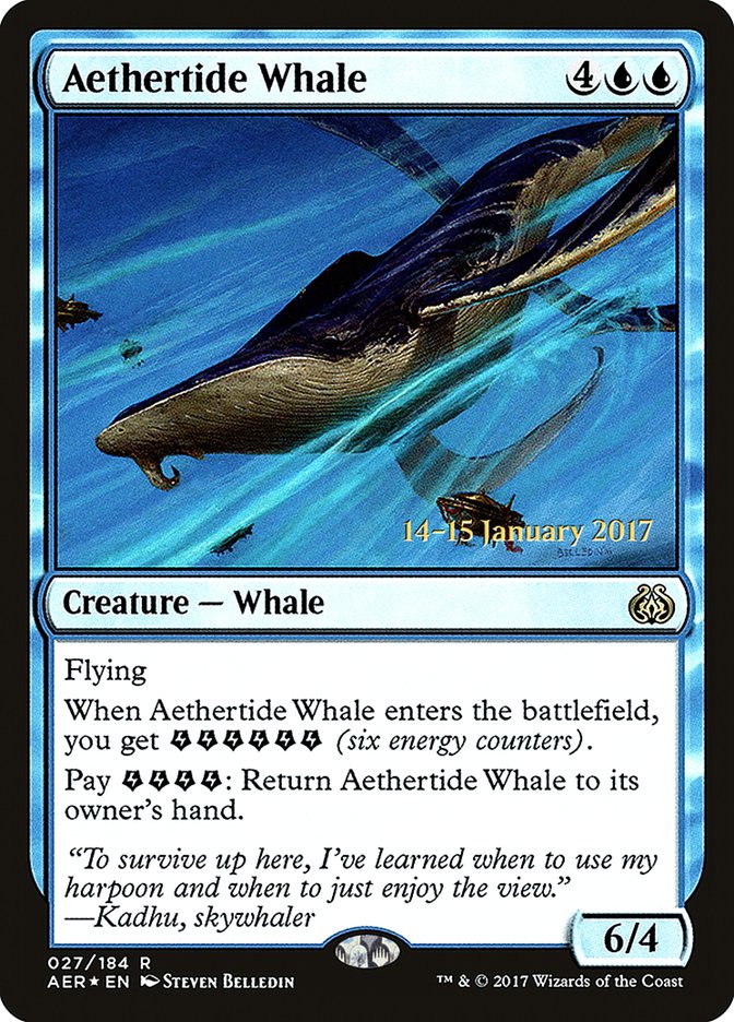 Aethertide Whale [Aether Revolt Prerelease Promos] | Dragon's Lair Comics and Fantasy Houston TX