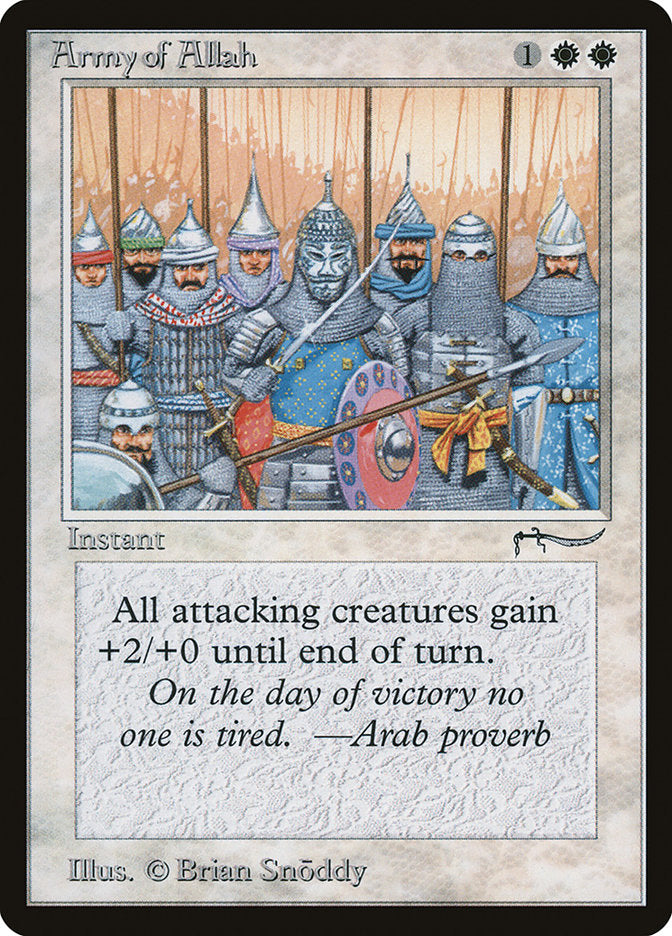 Army of Allah (Dark Mana Cost) [Arabian Nights] | Dragon's Lair Comics and Fantasy Houston TX