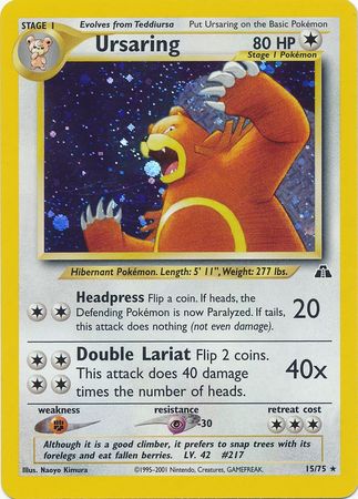 Ursaring (15/75) [Neo Discovery Unlimited] | Dragon's Lair Comics and Fantasy Houston TX