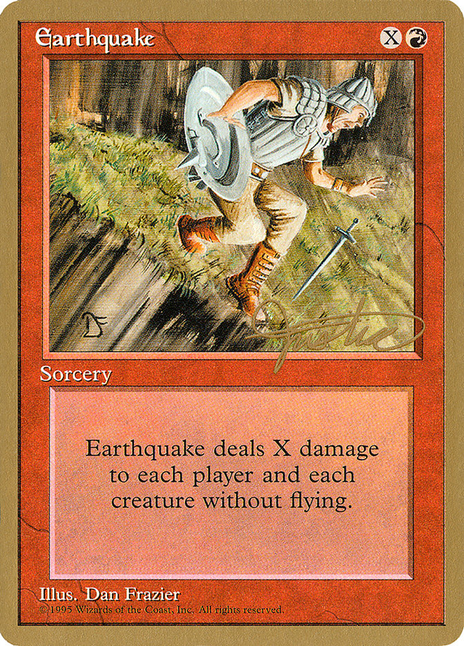 Earthquake (Mark Justice) [Pro Tour Collector Set] | Dragon's Lair Comics and Fantasy Houston TX