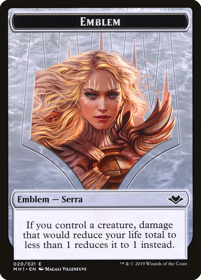 Serra the Benevolent Emblem [Modern Horizons Tokens] | Dragon's Lair Comics and Fantasy Houston TX