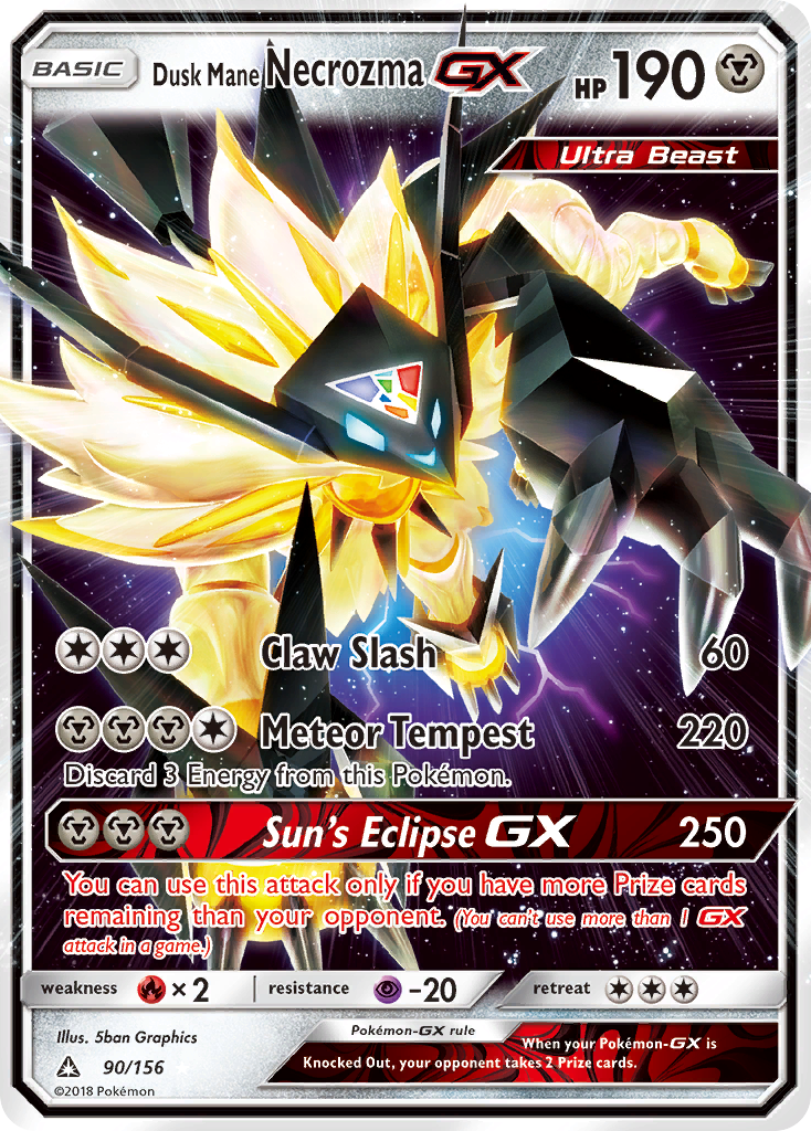 Dusk Mane Necrozma GX (90/156) [Sun & Moon: Ultra Prism] | Dragon's Lair Comics and Fantasy Houston TX