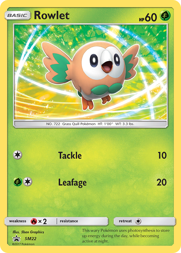 Rowlet (SM22) [Sun & Moon: Black Star Promos] | Dragon's Lair Comics and Fantasy Houston TX