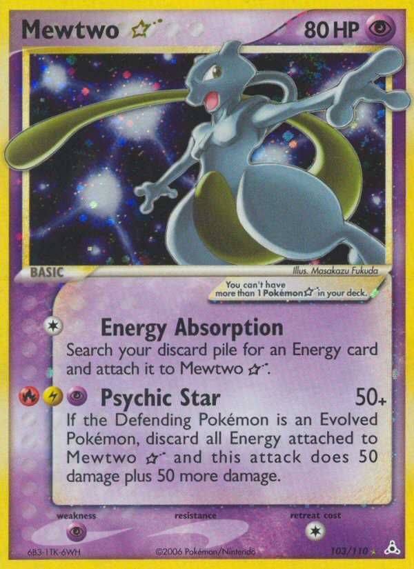 Mewtwo Star (103/110) [EX: Holon Phantoms] | Dragon's Lair Comics and Fantasy Houston TX