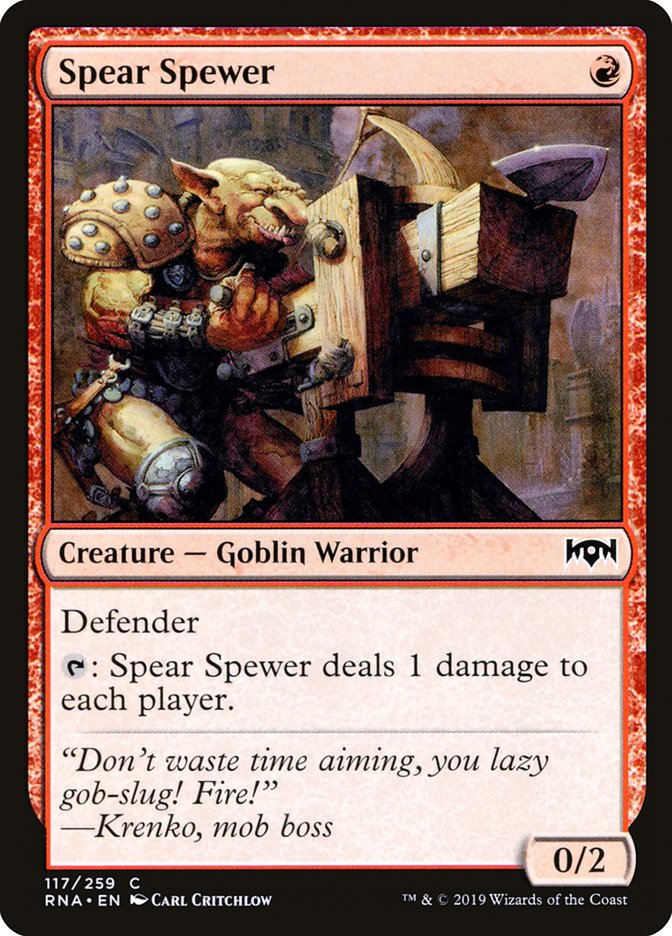 Spear Spewer [Ravnica Allegiance] | Dragon's Lair Comics and Fantasy Houston TX