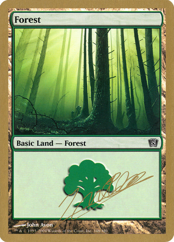 Forest (jn348) (Julien Nuijten) [World Championship Decks 2004] | Dragon's Lair Comics and Fantasy Houston TX