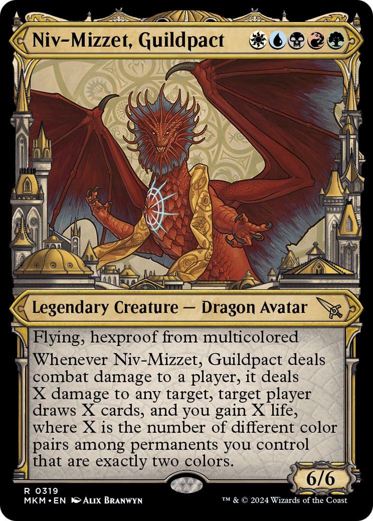 Niv-Mizzet, Guildpact (Showcase) (319) [Murders at Karlov Manor] | Dragon's Lair Comics and Fantasy Houston TX