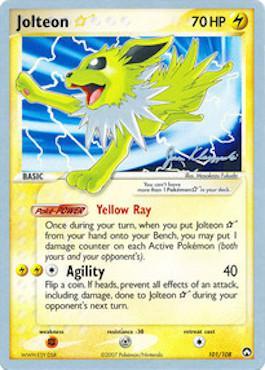 Jolteon Star (101/108) (Psychic Lock - Jason Klaczynski) [World Championships 2008] | Dragon's Lair Comics and Fantasy Houston TX