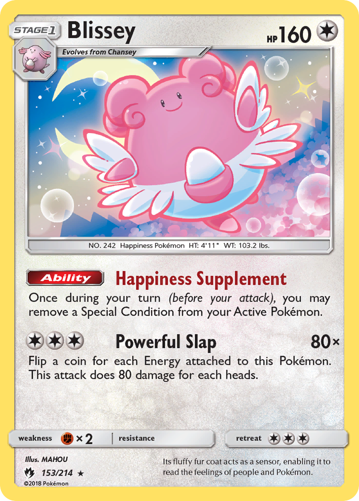 Blissey (153/214) [Sun & Moon: Lost Thunder] | Dragon's Lair Comics and Fantasy Houston TX