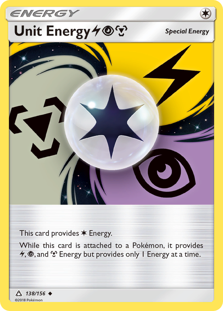 Unit Energy (138/156) (Lightning, Psychic, Metal) [Sun & Moon: Ultra Prism] | Dragon's Lair Comics and Fantasy Houston TX