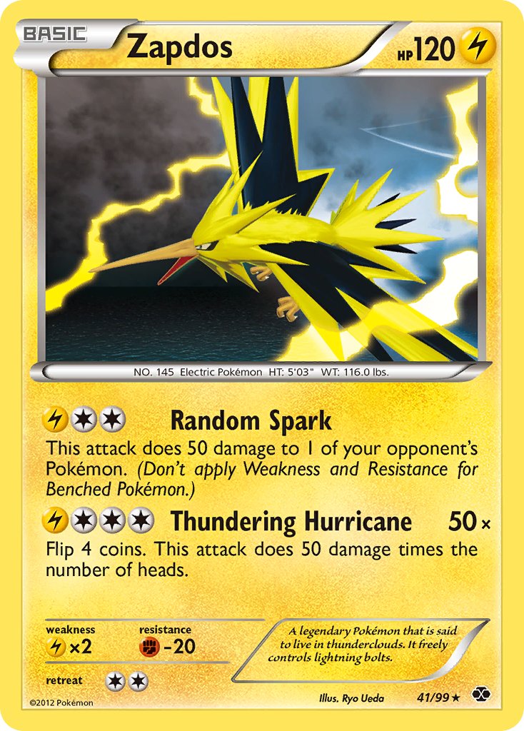 Zapdos (41/99) (Blister Exclusive) [Black & White: Next Destinies] | Dragon's Lair Comics and Fantasy Houston TX