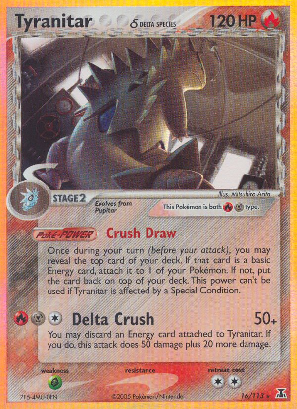 Tyranitar (16/113) (Delta Species) [EX: Delta Species] | Dragon's Lair Comics and Fantasy Houston TX