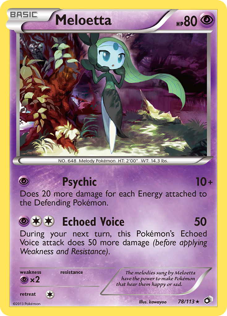 Meloetta (78/113) [Black & White: Legendary Treasures] | Dragon's Lair Comics and Fantasy Houston TX