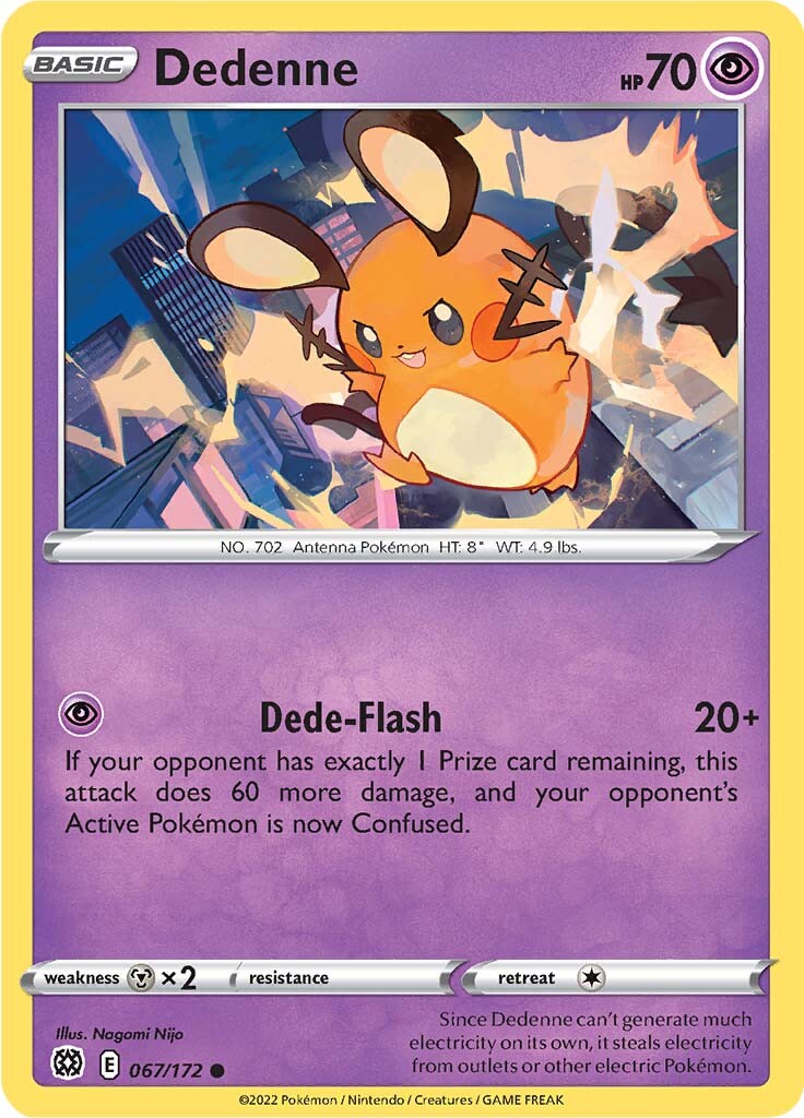 Dedenne (067/172) [Sword & Shield: Brilliant Stars] | Dragon's Lair Comics and Fantasy Houston TX