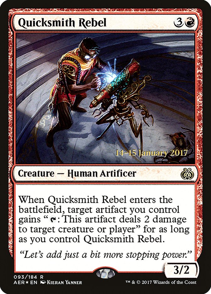 Quicksmith Rebel [Aether Revolt Prerelease Promos] | Dragon's Lair Comics and Fantasy Houston TX