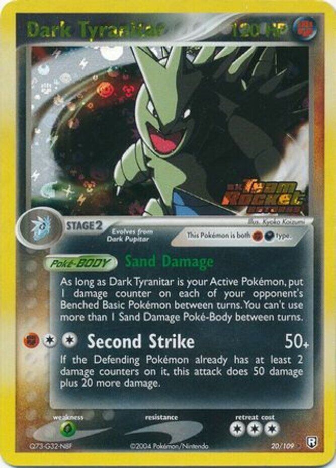 Dark Tyranitar (20/109) (Stamped) [EX: Team Rocket Returns] | Dragon's Lair Comics and Fantasy Houston TX