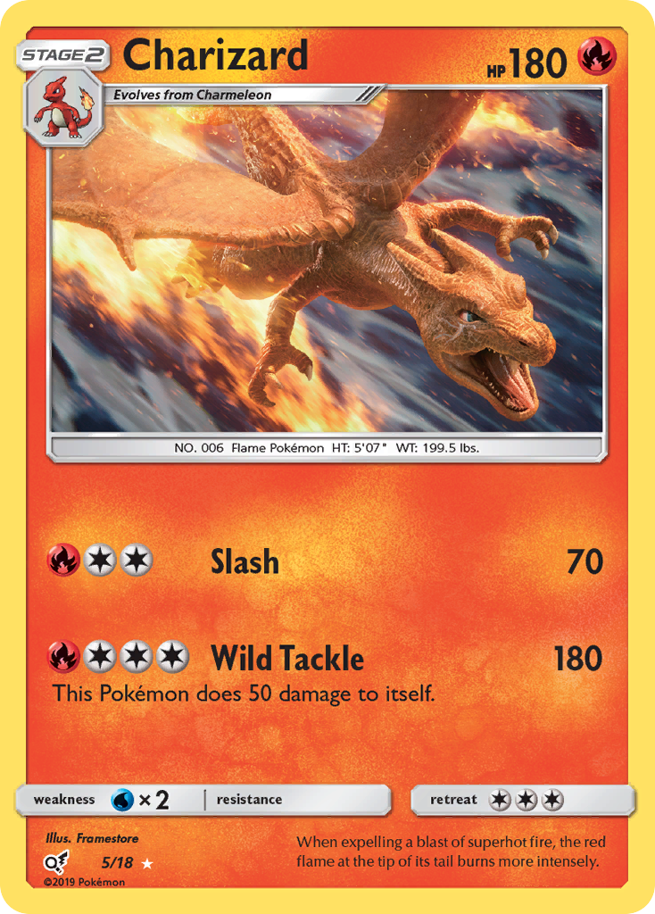 Charizard (5/18) [Sun & Moon: Detective Pikachu] | Dragon's Lair Comics and Fantasy Houston TX