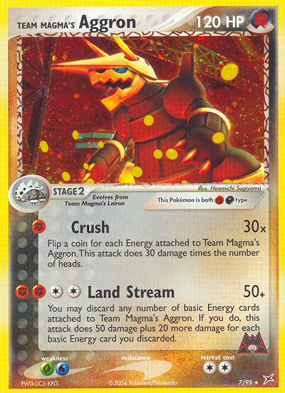 Team Magma's Aggron (7/95) [EX: Team Magma vs Team Aqua] | Dragon's Lair Comics and Fantasy Houston TX