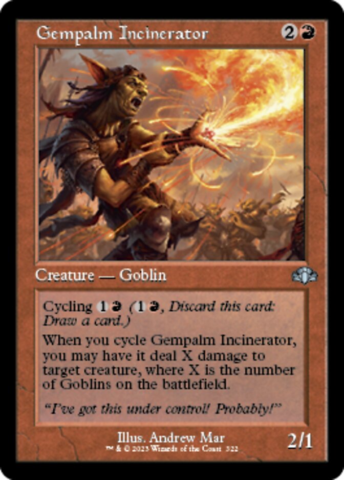 Gempalm Incinerator (Retro) [Dominaria Remastered] | Dragon's Lair Comics and Fantasy Houston TX