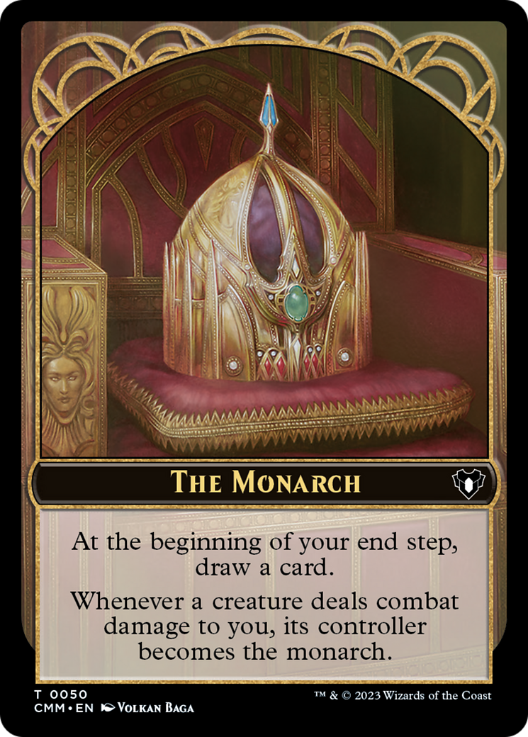 The Monarch // Cat (0005) Double-Sided Token [Commander Masters Tokens] | Dragon's Lair Comics and Fantasy Houston TX