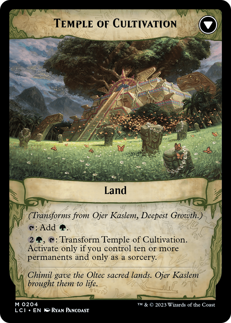 Ojer Kaslem, Deepest Growth // Temple of Cultivation [The Lost Caverns of Ixalan Prerelease Cards] | Dragon's Lair Comics and Fantasy Houston TX