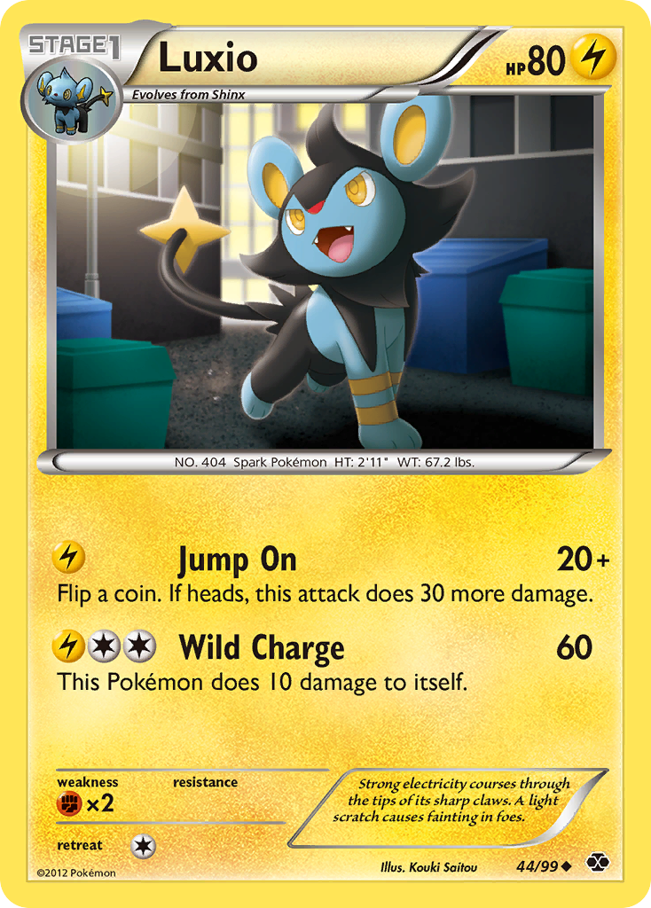 Luxio (44/99) [Black & White: Next Destinies] | Dragon's Lair Comics and Fantasy Houston TX