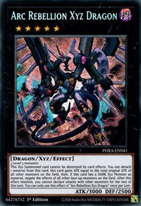 Arc Rebellion Xyz Dragon [PHRA-EN041] Secret Rare | Dragon's Lair Comics and Fantasy Houston TX