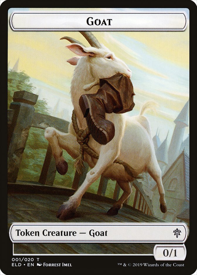 Goat Token [Throne of Eldraine Tokens] | Dragon's Lair Comics and Fantasy Houston TX