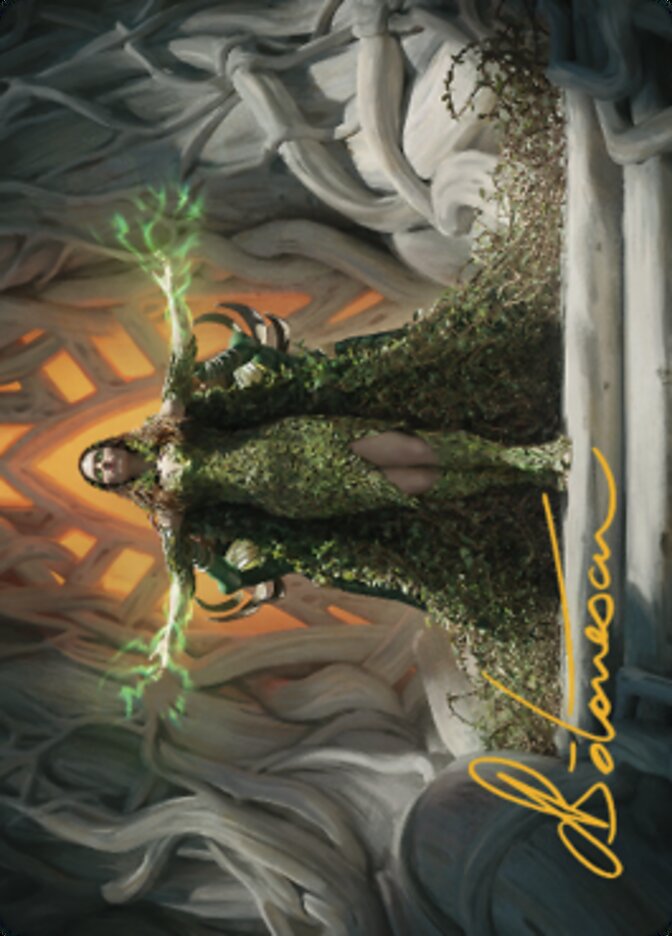 Titania, Voice of Gaea Art Card (Gold-Stamped Signature) [The Brothers' War Art Series] | Dragon's Lair Comics and Fantasy Houston TX