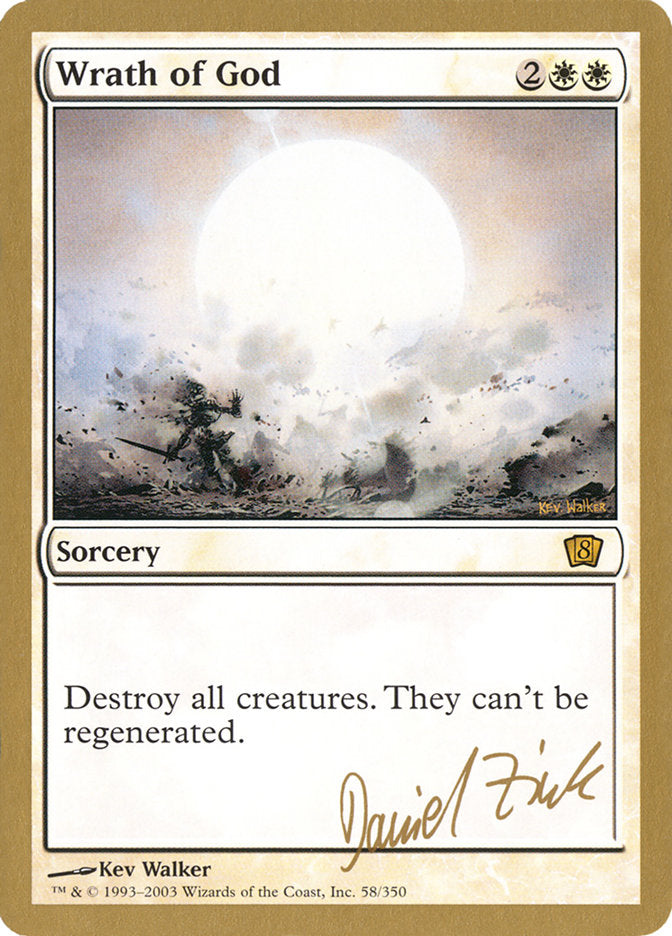 Wrath of God (Daniel Zink) [World Championship Decks 2003] | Dragon's Lair Comics and Fantasy Houston TX