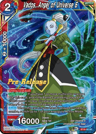 Vados, Angel of the Universe 6 (BT16-141) [Realm of the Gods Prerelease Promos] | Dragon's Lair Comics and Fantasy Houston TX