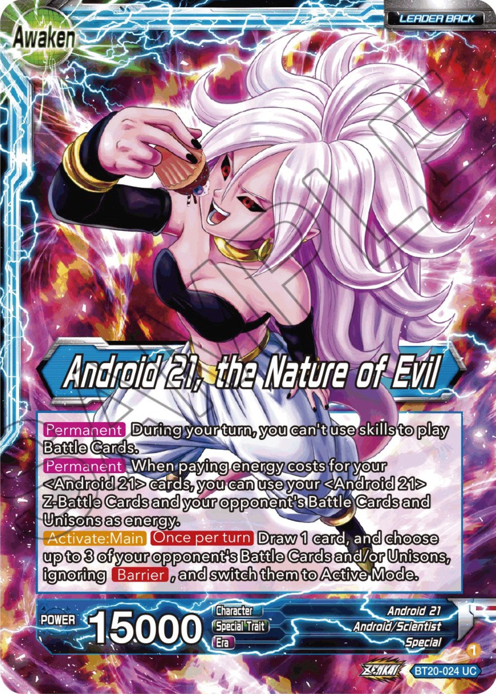 Android 21 // Android 21, the Nature of Evil (BT20-024) [Power Absorbed] | Dragon's Lair Comics and Fantasy Houston TX