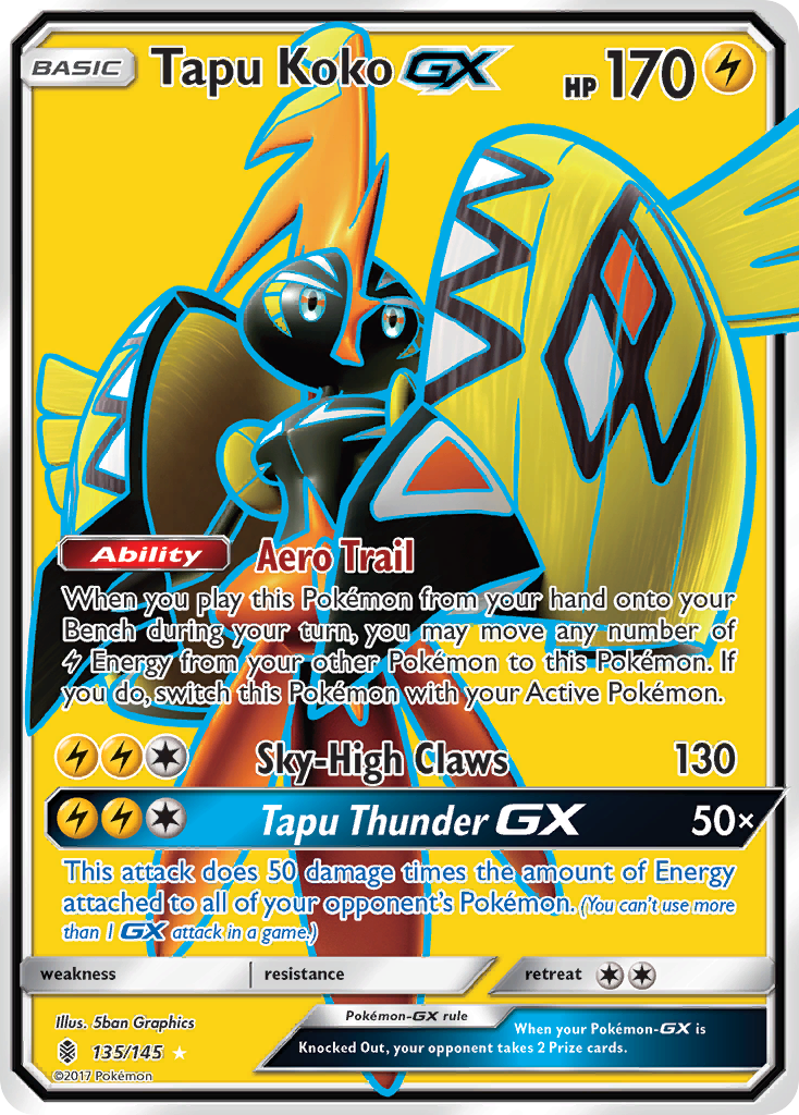 Tapu Koko GX (135/145) [Sun & Moon: Guardians Rising] | Dragon's Lair Comics and Fantasy Houston TX