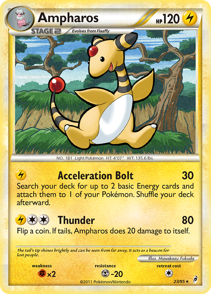 Ampharos (23/95) [HeartGold & SoulSilver: Call of Legends] | Dragon's Lair Comics and Fantasy Houston TX