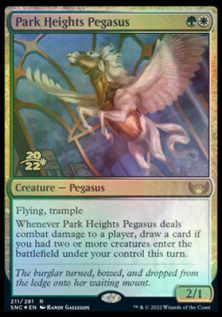 Park Heights Pegasus [Streets of New Capenna Prerelease Promos] | Dragon's Lair Comics and Fantasy Houston TX