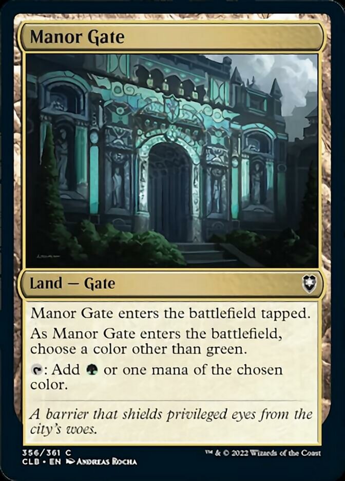 Manor Gate [Commander Legends: Battle for Baldur's Gate] | Dragon's Lair Comics and Fantasy Houston TX