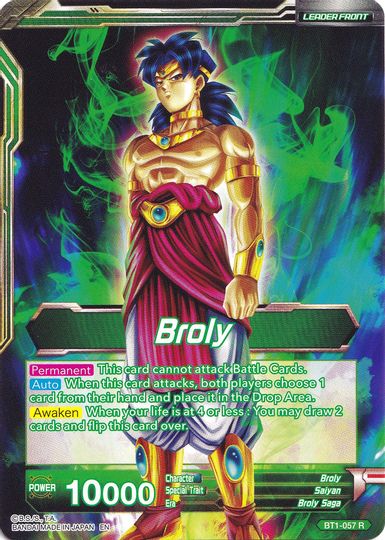 Broly // Broly, The Legendary Super Saiyan (Collector's Selection Vol. 1) (BT1-057) [Promotion Cards] | Dragon's Lair Comics and Fantasy Houston TX