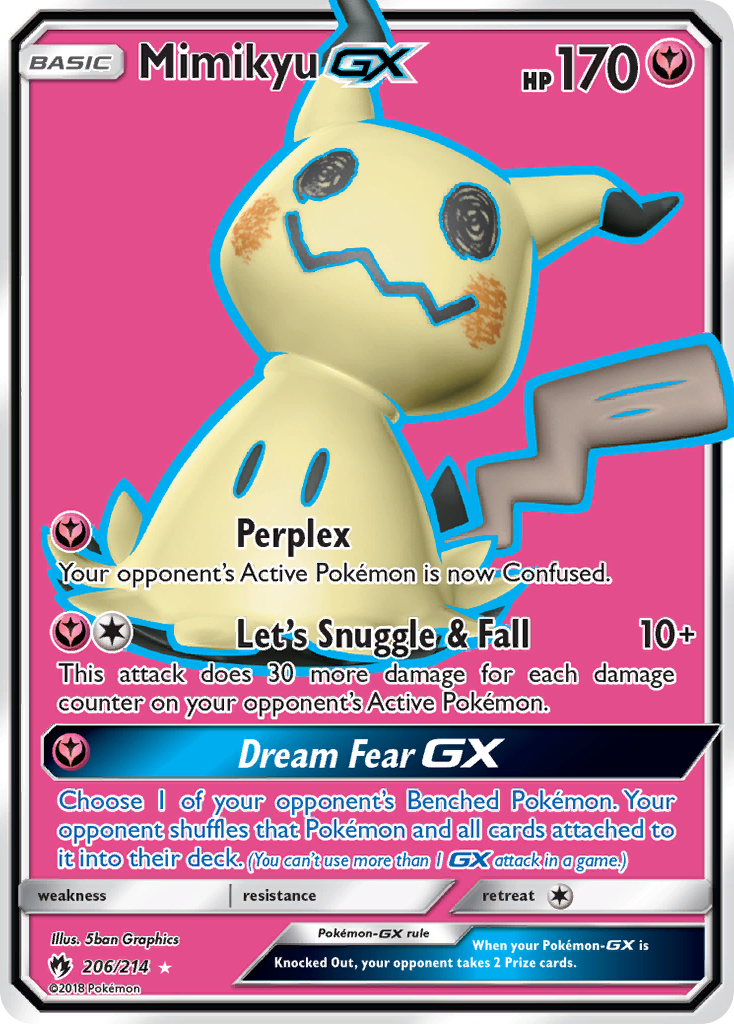 Mimikyu GX (206/214) [Sun & Moon: Lost Thunder] | Dragon's Lair Comics and Fantasy Houston TX