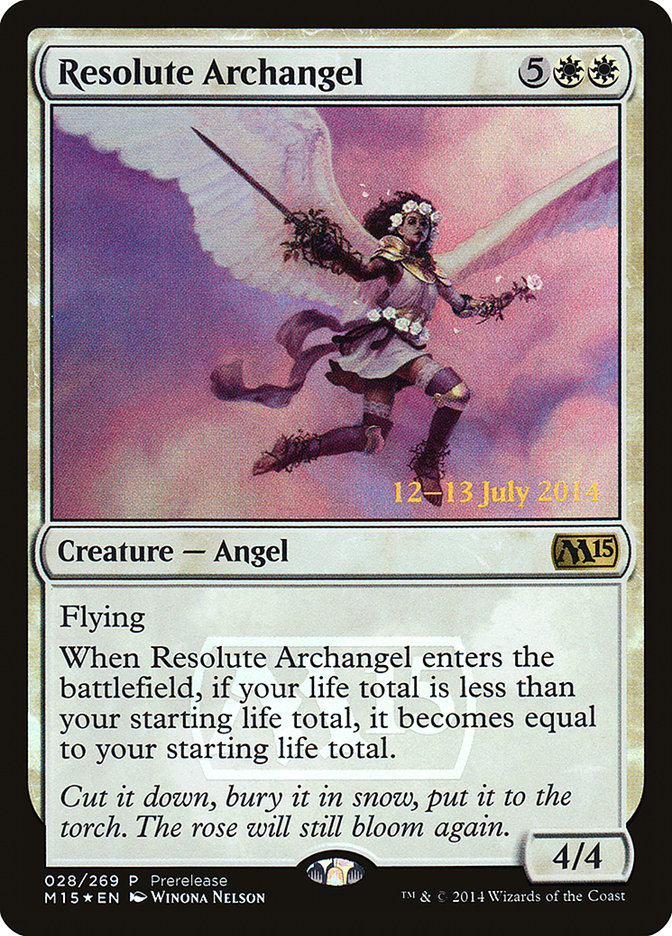 Resolute Archangel [Magic 2015 Prerelease Promos] | Dragon's Lair Comics and Fantasy Houston TX