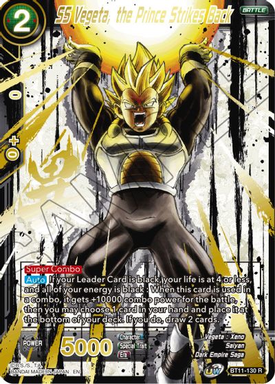 SS Vegeta, the Prince Strikes Back (Alternate Art) (BT11-130) [Special Anniversary Set 2021] | Dragon's Lair Comics and Fantasy Houston TX