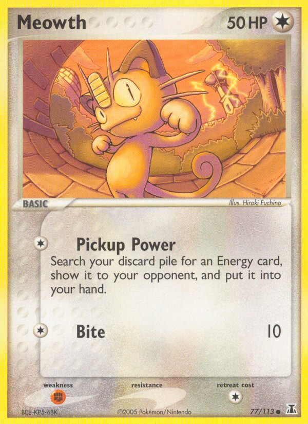 Meowth (77/113) [EX: Delta Species] | Dragon's Lair Comics and Fantasy Houston TX