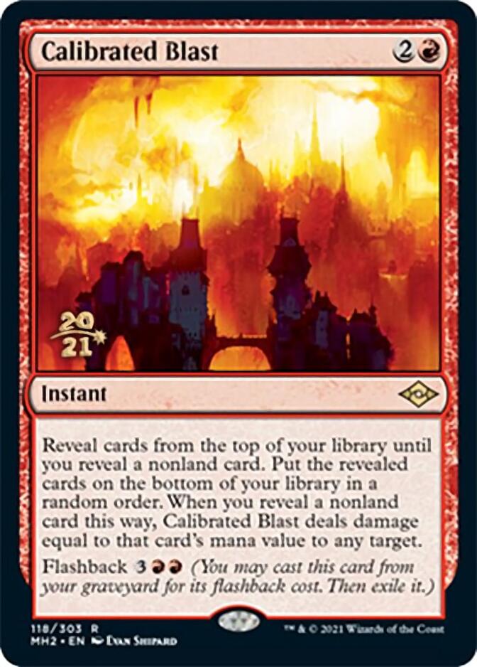 Calibrated Blast [Modern Horizons 2 Prerelease Promos] | Dragon's Lair Comics and Fantasy Houston TX