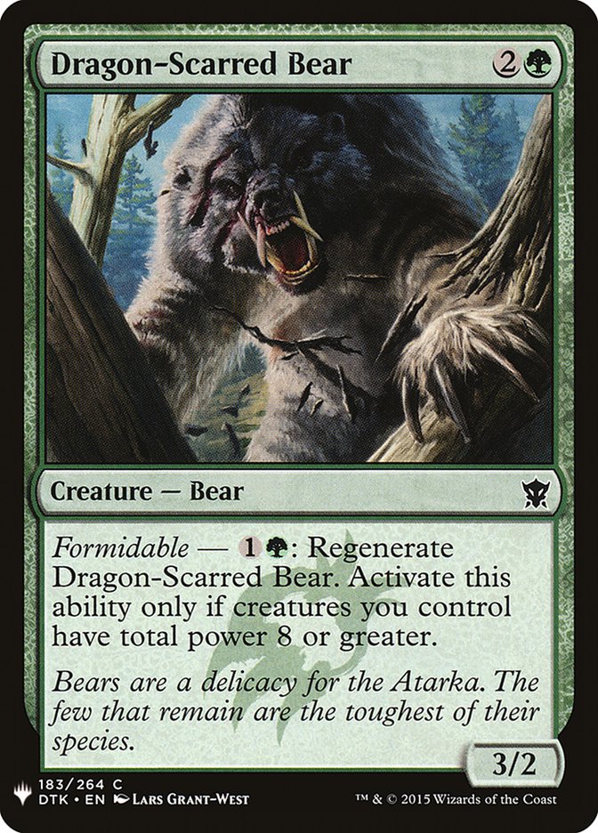 Dragon-Scarred Bear [Mystery Booster] | Dragon's Lair Comics and Fantasy Houston TX